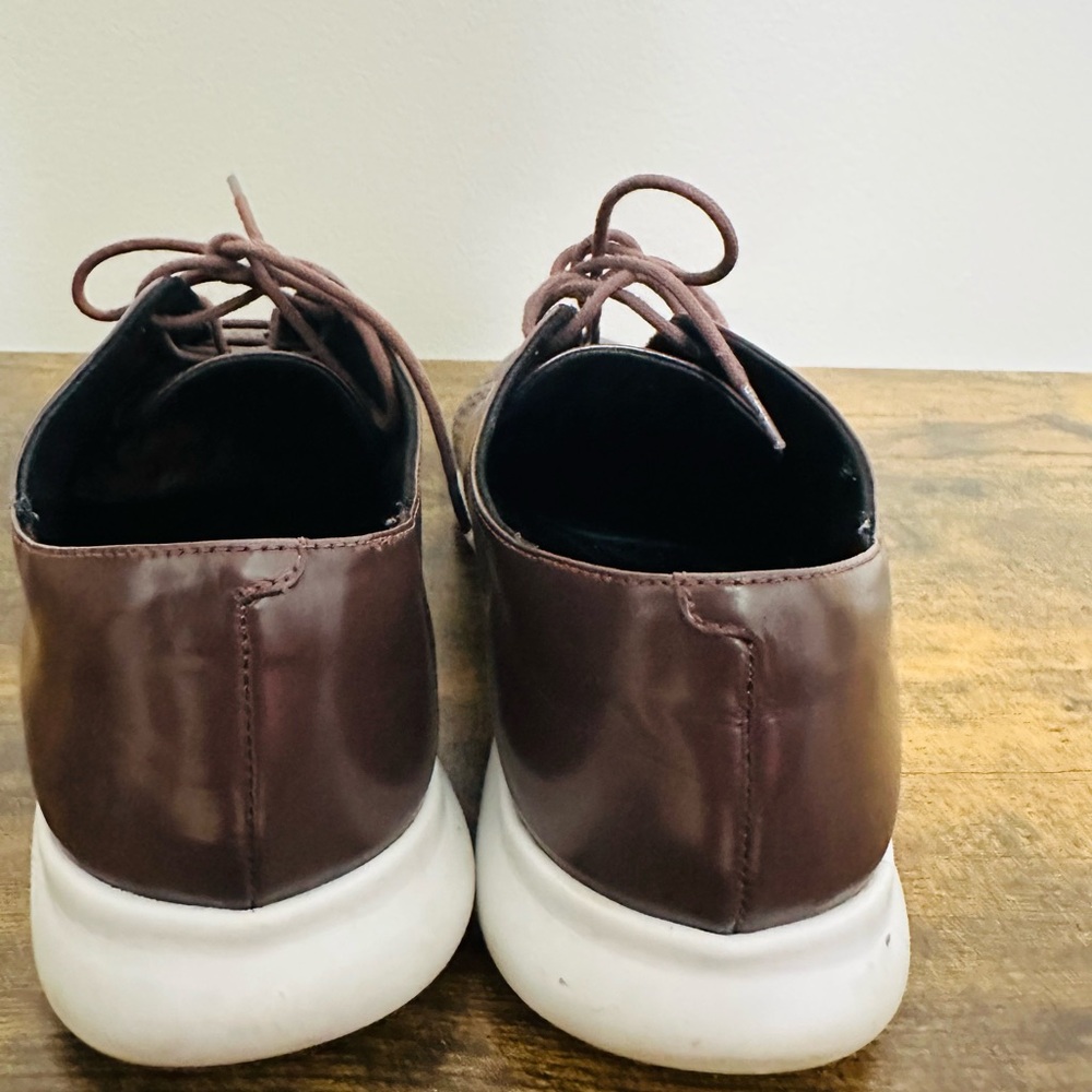 Cole Haan 2. ZeroGrand Laser Wing Oxford Shoes Dark Maroon/Plum Womens Size 8,5 - Picture 8 of 11